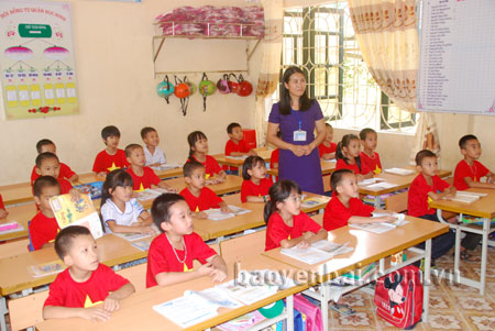 Một giờ lên lớp của cô giáo Nguyễn Thị Kim Vui.
