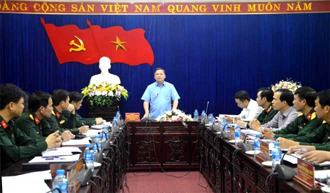 Đồng chí Dương Văn Thống, Phó Bí thư Thường trực Tỉnh ủy, Trưởng đoàn Đại biểu Quốc hội tỉnh Yên Bái, Trưởng đoàn kiểm tra phát biểu tại Hội nghị