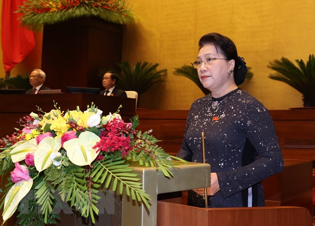 Chủ tịch Quốc hội Nguyễn Thị Kim Ngân phát biểu khai mạc Kỳ họp.