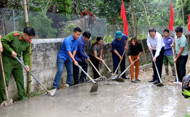 Năm 2020, huyện Yên Bình phấn đấu hoàn thành 105,26 km đường giao thông nông thôn.