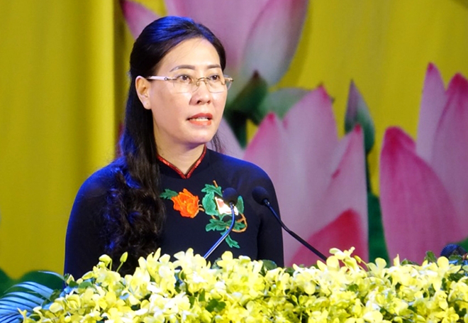 Bà Bùi Thị Quỳnh Vân - Bí thư Tỉnh ủy Quảng Ngãi