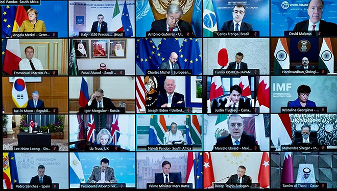 Thượng đỉnh khẩn G20 về Afghanistan ngày 12/10 do nước chủ nhà G20 là Italy tổ chức theo hình thức trực tuyến. (Nguồn: Reuters)