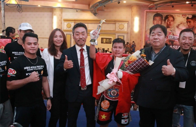 Nguyễn Thị Thu Nhi từng giành đai WBO châu Á - Thái Bình Dương vào đầu năm 2020.