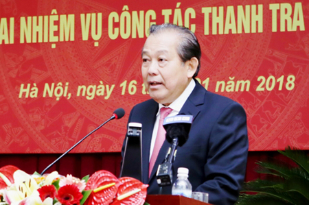 Phó Thủ tướng Thường trực Chính phủ Trương Hòa Bình phát biểu chỉ đạo tại Hội nghị.