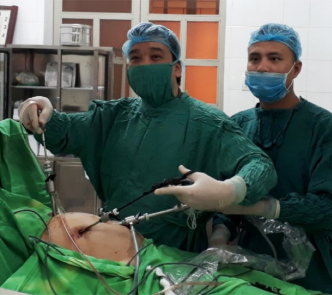 Phẫu thuật nội soi ruột thừa đã trở thành thường quy ở Trung tâm Y tế Trấn Yên.