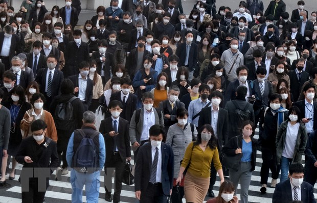 Người dân tại thủ đô Tokyo của Nhật Bản.