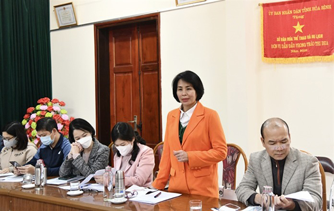 Bà Lê Thị Hoàng Yến - Phó Tổng cục trưởng Tổng cục Thể dục Thể thao và các thành viên có đợt kiểm tra, khảo sát và làm việc với ban tổ chức địa phương chuẩn bị cho SEA Games 31.