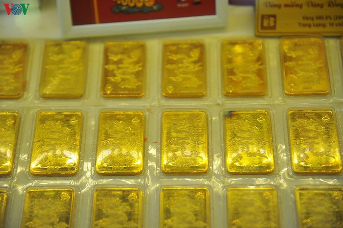 Chiều 26/3, giá vàng SJC tăng 150.000 đồng/lượng ở cả hai chiều mua vào bán ra. (Ảnh minh họa)