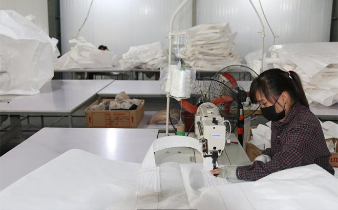 Packaging production at Red Stone Mineral joint Stock Company at Southern Industrial Park.