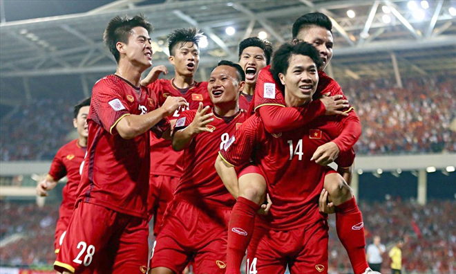 Đội tuyển Việt Nam Việt Nam đang xếp hạng 92 thế giới. (Nguồn: VFF)