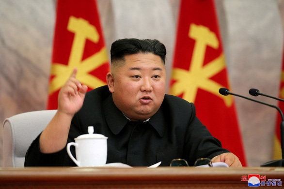 Chủ tịch Kim phát biểu tại cuộc họp Quân ủy Trung ương Triều Tiên hôm 23-5.