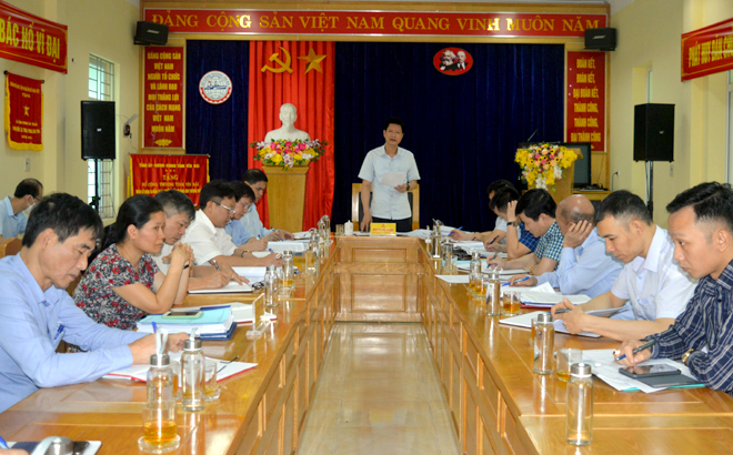 Đồng chí Nguyễn Thế Phước - Ủy viên Ban Thường vụ m88 com ca cuoc the thao ủy, Phó Chủ tịch Thường trực UBND m88 com ca cuoc the thao phát biểu kết luận buổi làm việc.