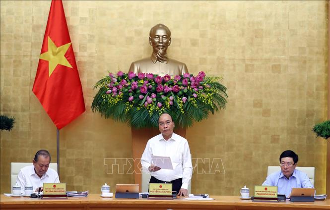 Thủ tướng Nguyễn Xuân Phúc chủ trì phiên họp Chính phủ thường kỳ tháng 5/2020.