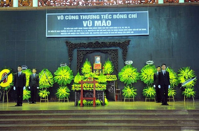 Lễ tang nguyên Chủ nhiệm Văn phòng Quốc hội Vũ Mão theo nghi thức cấp cao được tổ chức từ 7h sáng nay, 3/6.