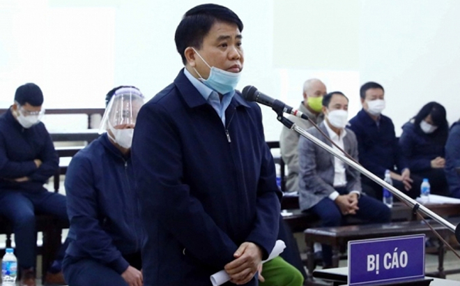 Bị cáo Nguyễn Đức Chung tại phiên tòa sơ thẩm