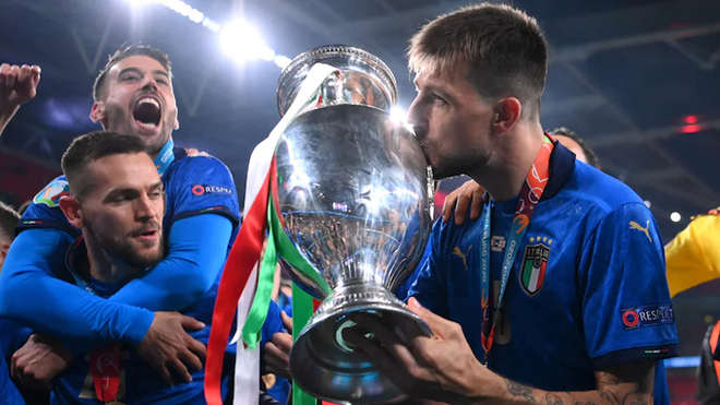 Italy thắng cả bảy trận tại Euro 2021. Ảnh: Reuters.