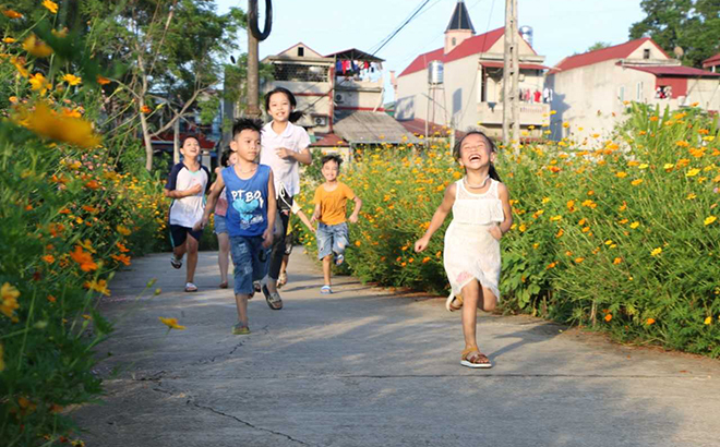 Cuộc sống thanh bình của người dân thôn Cầu Mơ, xã Đại Minh, huyện Yên Bình.