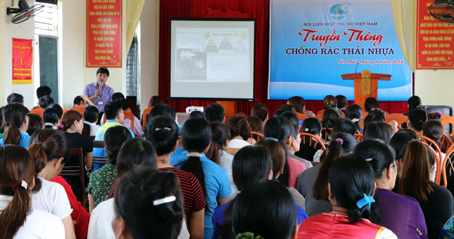 Há»i LHPN tá»nh lÃ ÄÆ¡n vá» Äi Äáº§u trong truyá»n thÃ´ng chá»ng rÃ¡c tháº£i nhá»±a, báº£o vá» mÃ´i trÆ°á»ng.