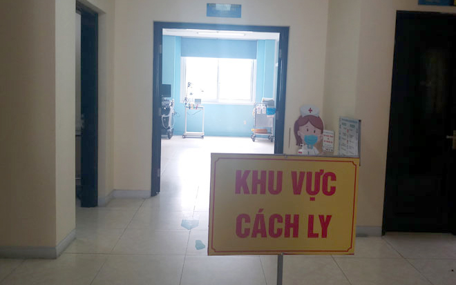 Khu vực cách ly của Bệnh viện Đa khoa tỉnh.