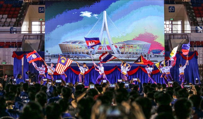Sân vận động 65.000 chỗ ngồi đang xây dựng của Campuchia sẽ hoàn thành vào năm 2020.