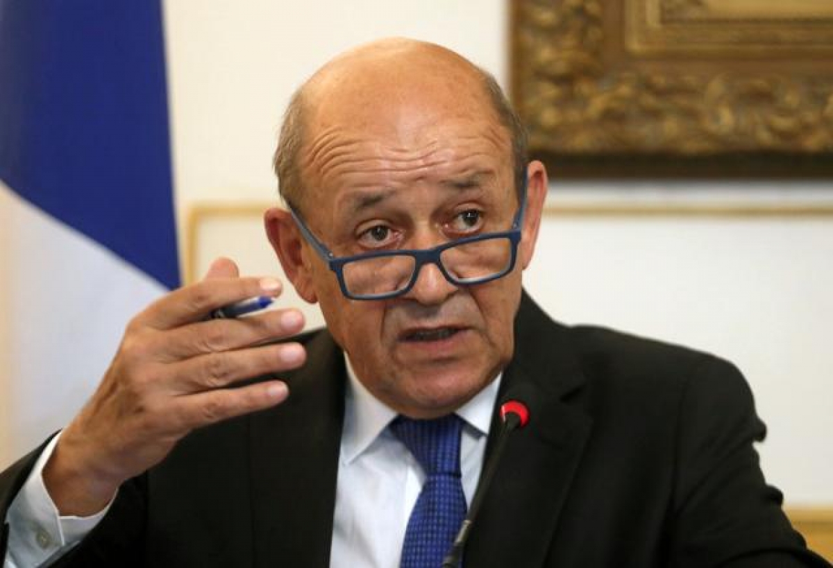 Ngoại trưởng Pháp Jean-Yves Le Drian. Ảnh: Reuters